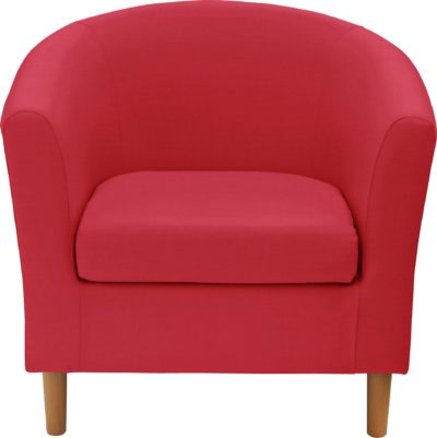 ColourMatch - Fabric Tub Chair - Poppy Red